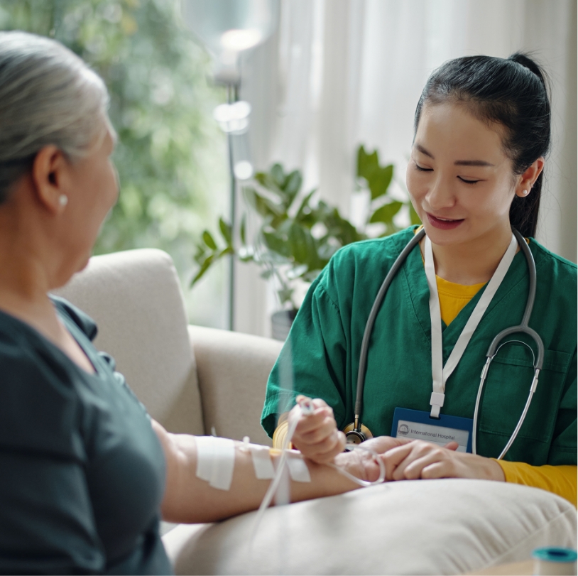 Réservez une visite infirmière spécialisée à domicile